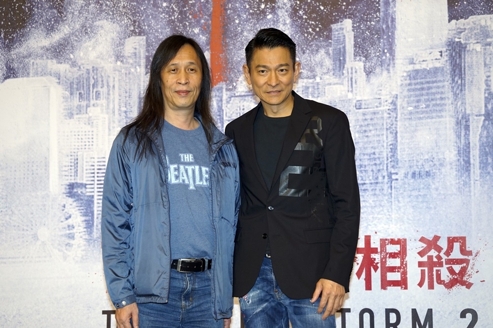 《掃毒2：天地對決》導演邱禮濤（左）、男主角劉德華（攝影：李景濤）