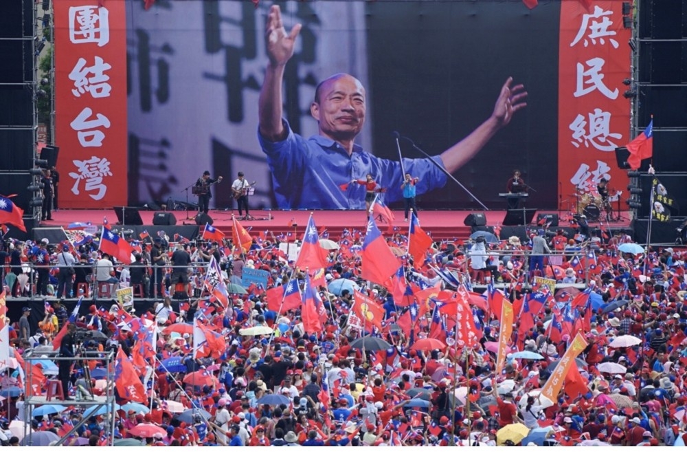 聯社也發布新聞，並指出，「台灣在野黨選出了一位『親中的民粹市長』參選總統」。（攝影：李景濤）