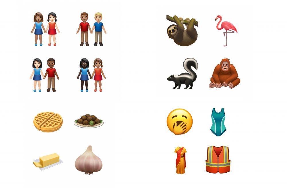 蘋果及谷歌宣布將再推出70多個全新的Emoji符號。（APPLE）