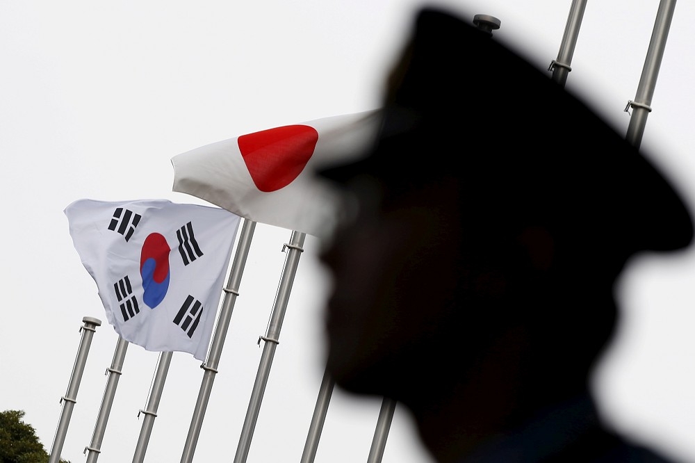 日韓關係自7月以來即因貿易戰急轉直下。（湯森路透）