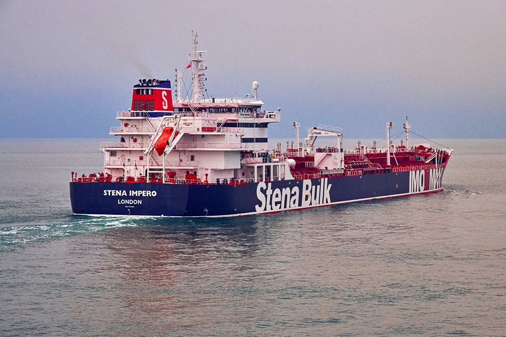 伊朗當局證實扣查英國油輪，指違反國際海事法。（湯森路透）