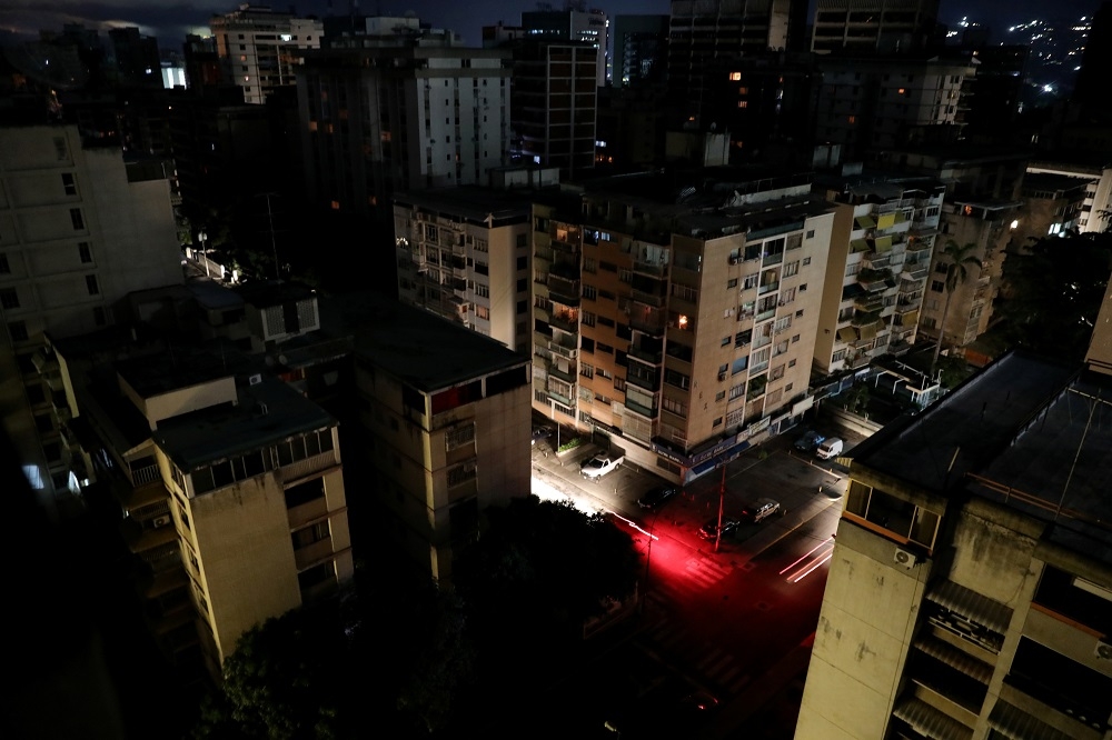委內瑞拉22日再次發生大規模停電。（湯森路透）