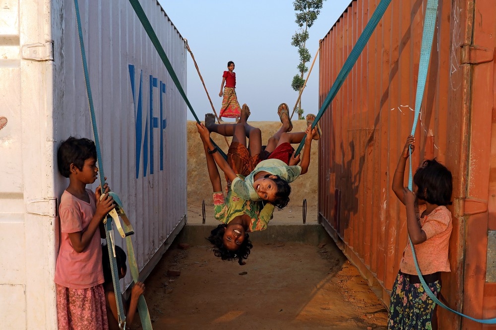 孟加拉的羅興亞難民營。（湯森路透）