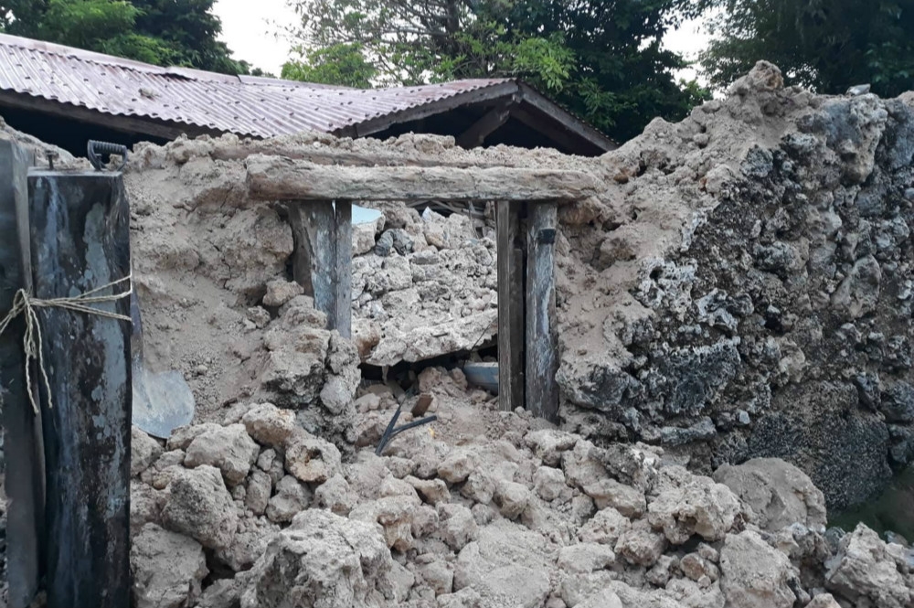 菲律賓最北端的巴丹群島遭遇雙重地震襲擊。（圖片取自菲律賓紅十字會推特）