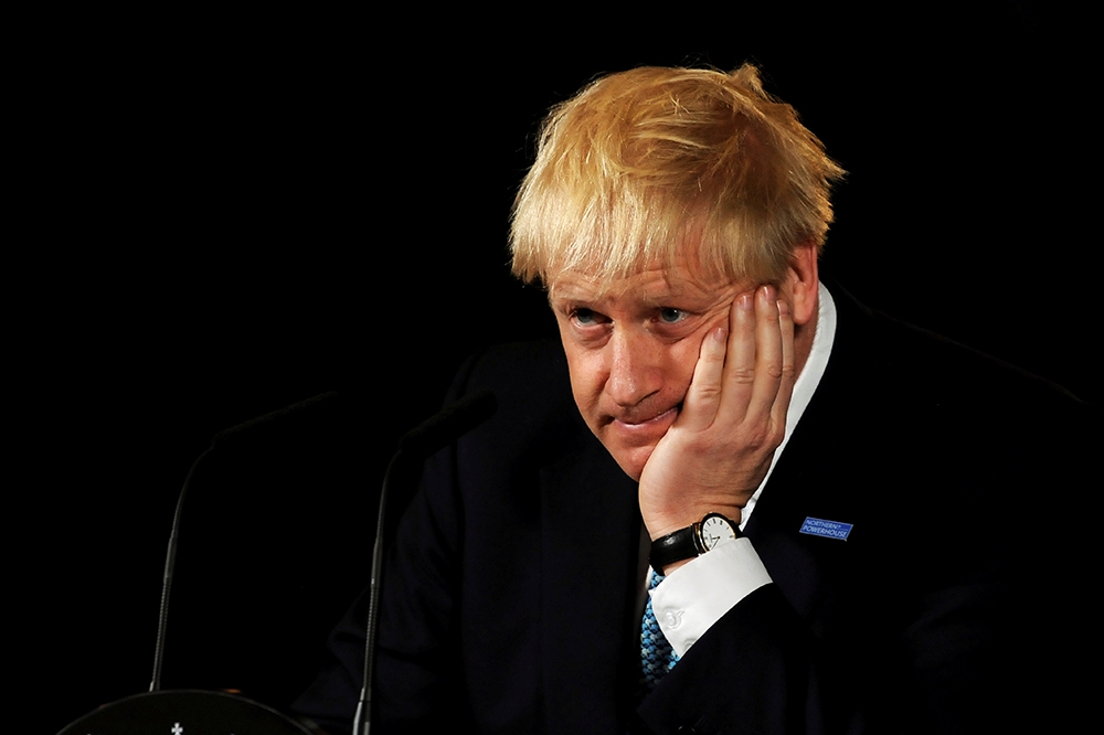 新上任的英國首相強森對脫歐態度半步不讓。（湯森路透）