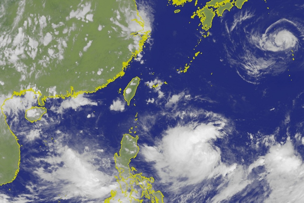 菲律賓東海的熱帶性低氣壓已形成為第9號颱風「利奇馬」，以每小時5公里速度，往大台北地區前進。（圖片取自中央氣象局）