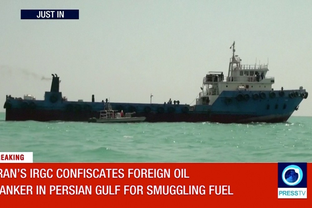 伊朗聲稱扣押一艘與伊拉克有關係的油輪。（湯森路透）