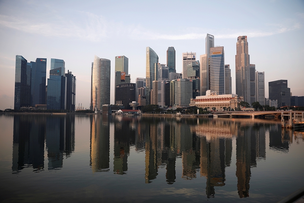 長期在花園城邦國家中「居安思危」的新加坡人，今年上半年的經貿困境超乎想像。（湯森路透）