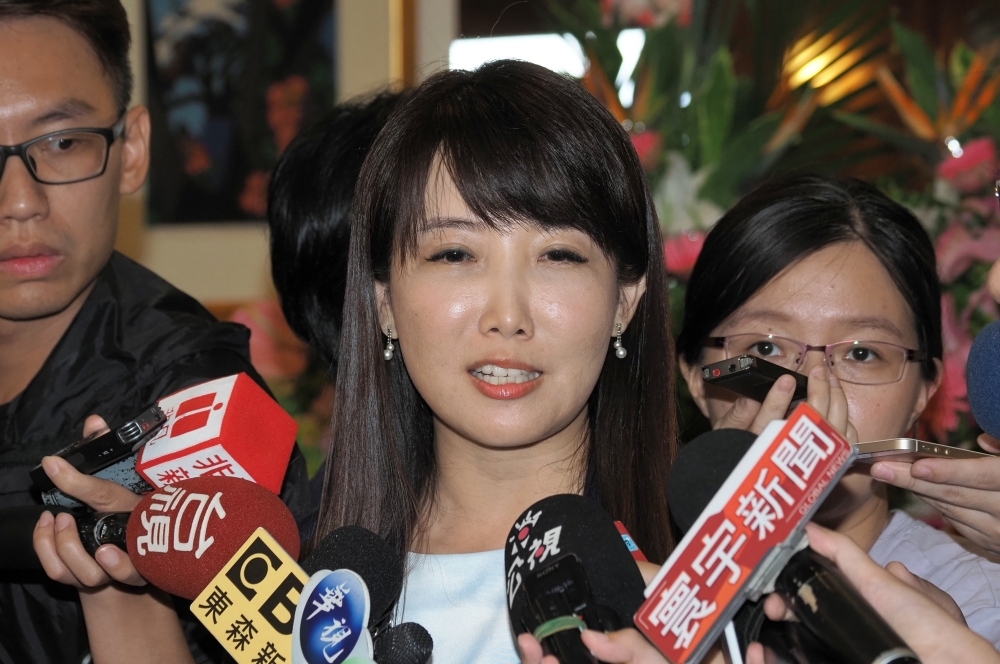 永齡基金會副執行長蔡沁瑜28日上午受訪時表示，「若郭參選，並不會吸走韓國瑜的選票，」也強調民調本來就是參考用。（資料照片／張家銘攝）