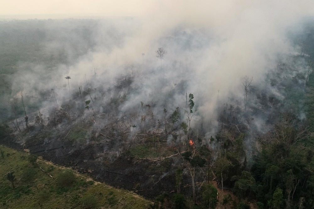 亞馬遜雨林自2019年以來，發生超過7萬起火災，創下歷史新高紀錄。（湯森路透）