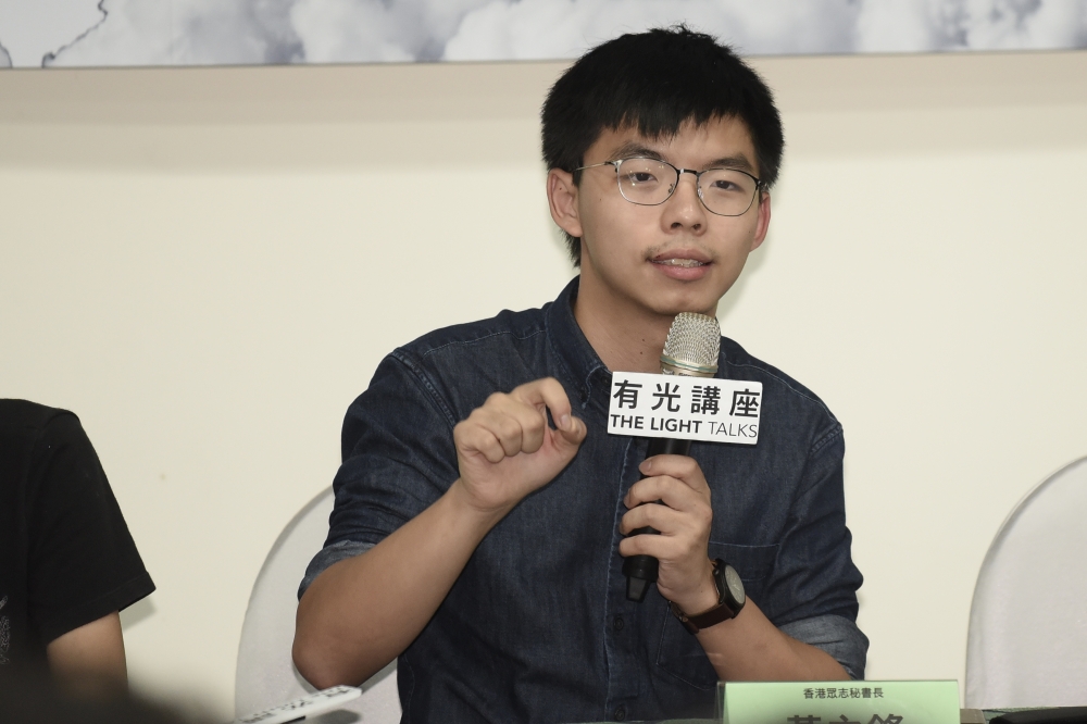 黃之鋒表示，就算港府撤回逃犯條例，只要香港人不可以民選特首與議員，抗議就不會結束。（攝影：蔣銀珊）