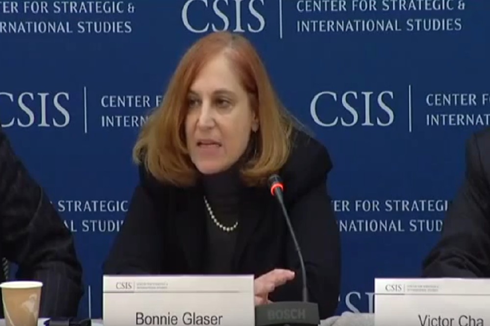 華府智庫戰略暨國際研究中心（CSIS）亞洲事務資深顧問葛萊儀（ Bonnie Glaser）認為，蔡英文連任不會挑起軍事爭端。（翻攝自Youtube）