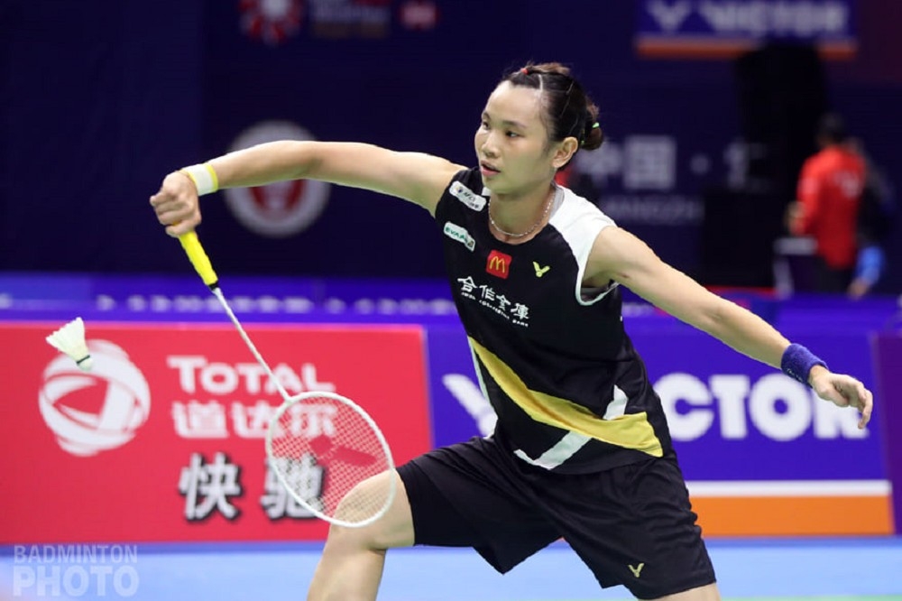 中國羽球公開賽， 戴資穎20日擊敗泰國女將布莎南，晉級4強。（圖片取自戴資穎臉書）