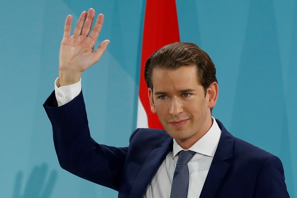 奧地利前總理率領的人民黨贏得此次國會大選最高支持率。（湯森路透）