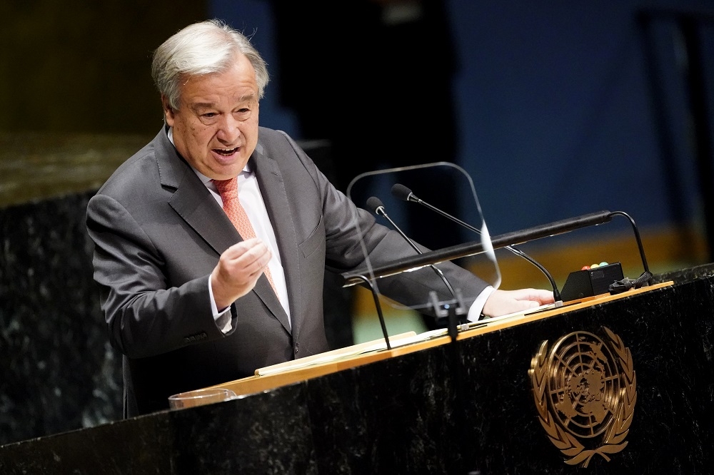 聯合國秘書長古特雷斯（António Guterres）致函聯合國職員指出，