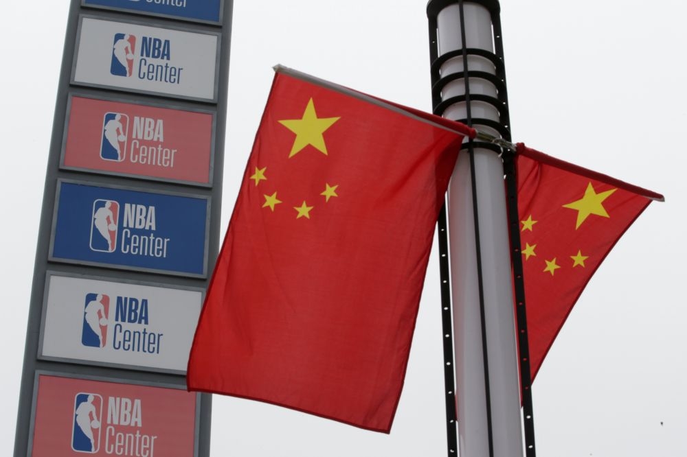 中國抵制美國NBA的行動仍方興未艾。（湯森路透）