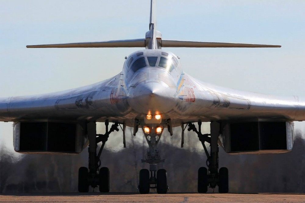 俄羅斯空軍現役的圖-160戰略轟炸機。（圖片取自俄羅斯國防部）