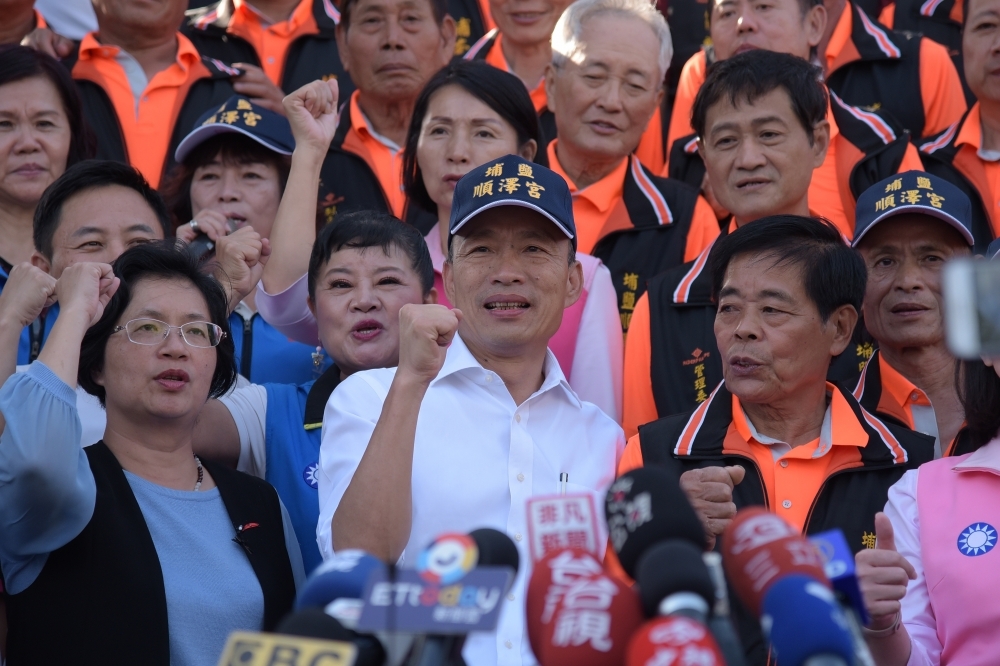 大選倒數74天，國民黨總統參選人韓國瑜啟動「傾聽之旅」，28及29兩日挺進彰化縣。（蔣銀珊攝）
