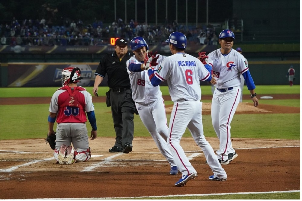 世界12強棒球賽B組預賽5日晚間開打，台灣隊在經過9局的賽事後，以6：1擊退波多黎各。（取自中華民國棒球協會臉書）