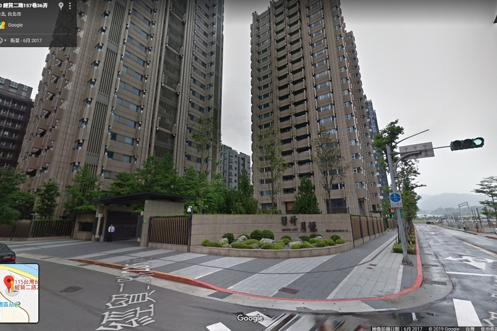 南港豪宅「日升月恆」台肥認提供2成借貸，房價仍狂跌，震撼房市。（擷取自Google Map）