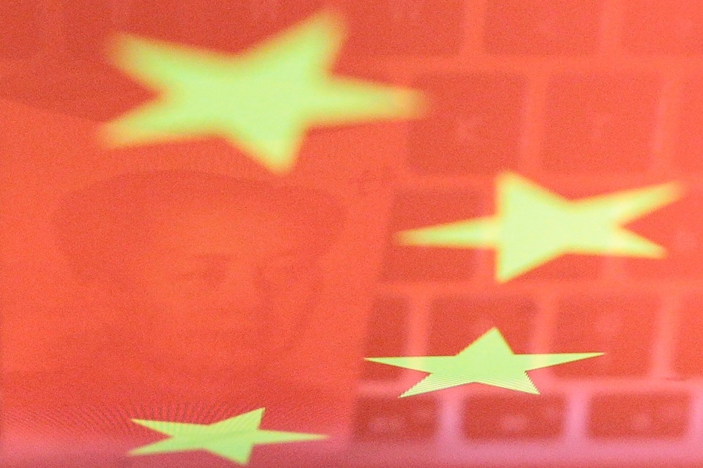 中國國旗圖樣資料照。（湯森路透）