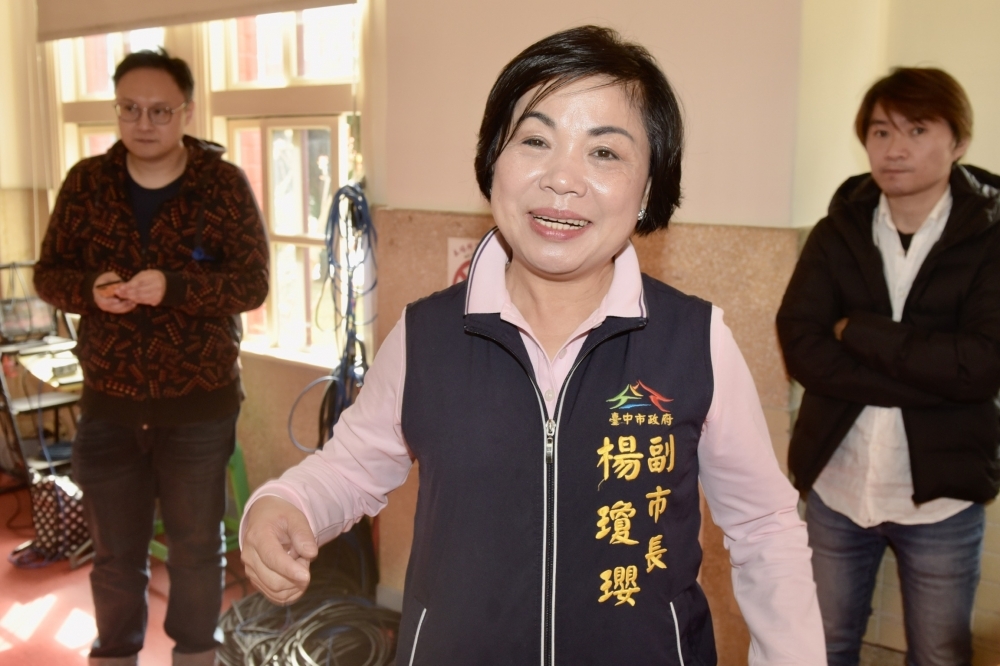 國民黨提名參選台中市第3選區立委、台中市副市長楊瓊瓔，17日晚上在臉書宣布請辭副市長。（資料照片／張哲偉攝）