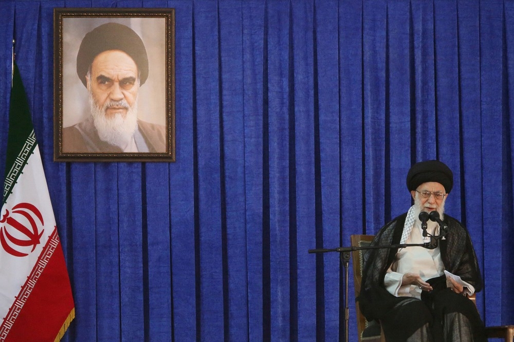 伊朗最高精神領袖哈梅尼下令不惜代價阻止示威者。（湯森路透）