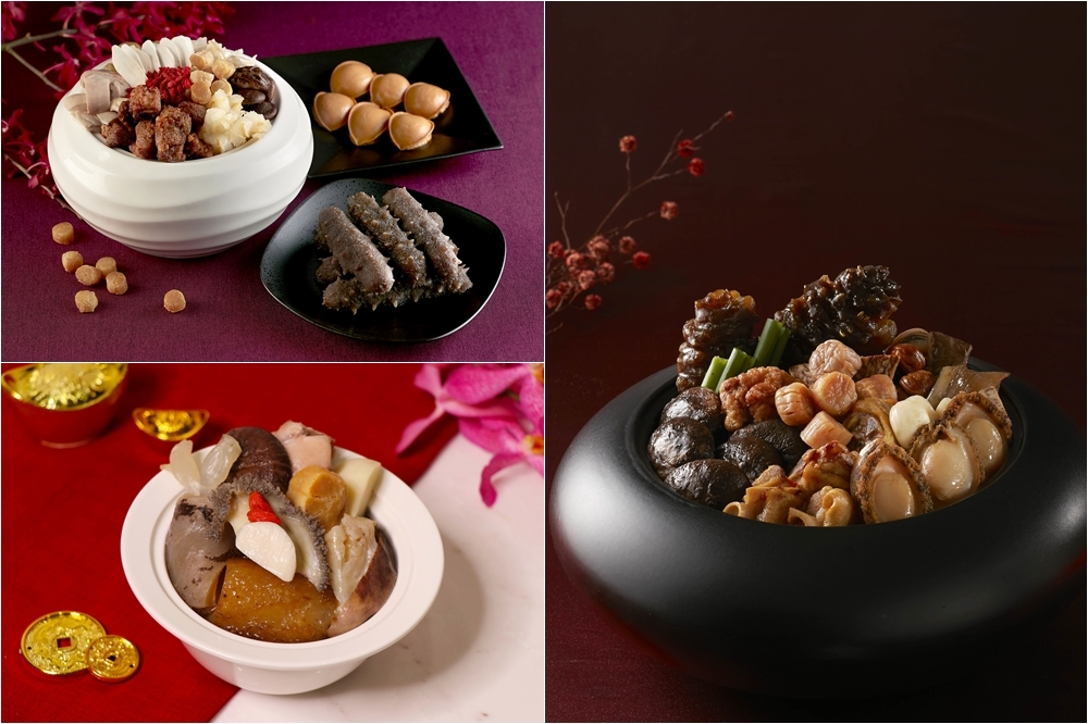 佛跳牆為台灣早期酒家菜的首席功夫菜，以澎湃食材與費工技法，展現作東主人之大器與排場。（各飯店提供）