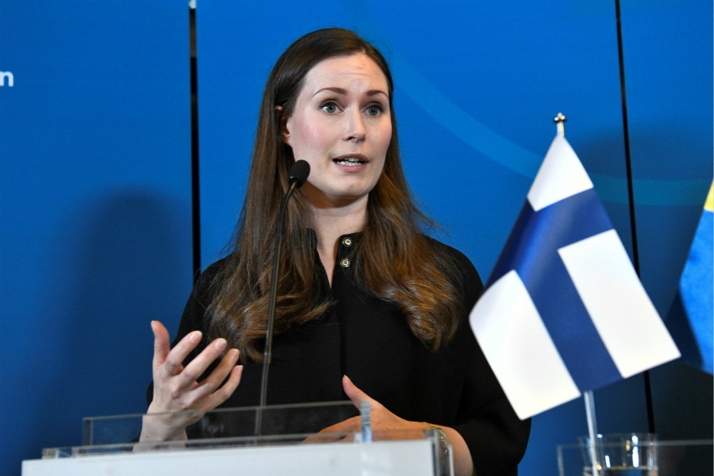 年僅34歲的芬蘭現任總理瑪琳。（湯森路透）