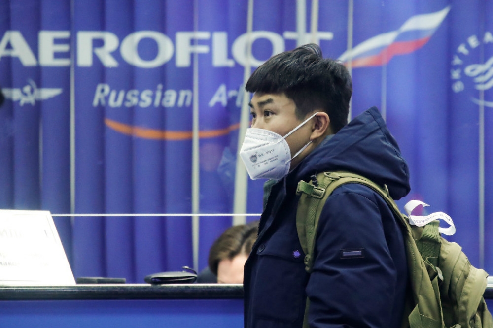 俄羅斯對中國公民發布暫時旅行禁令，俄航減少半數往返中國航班。（湯森路透）