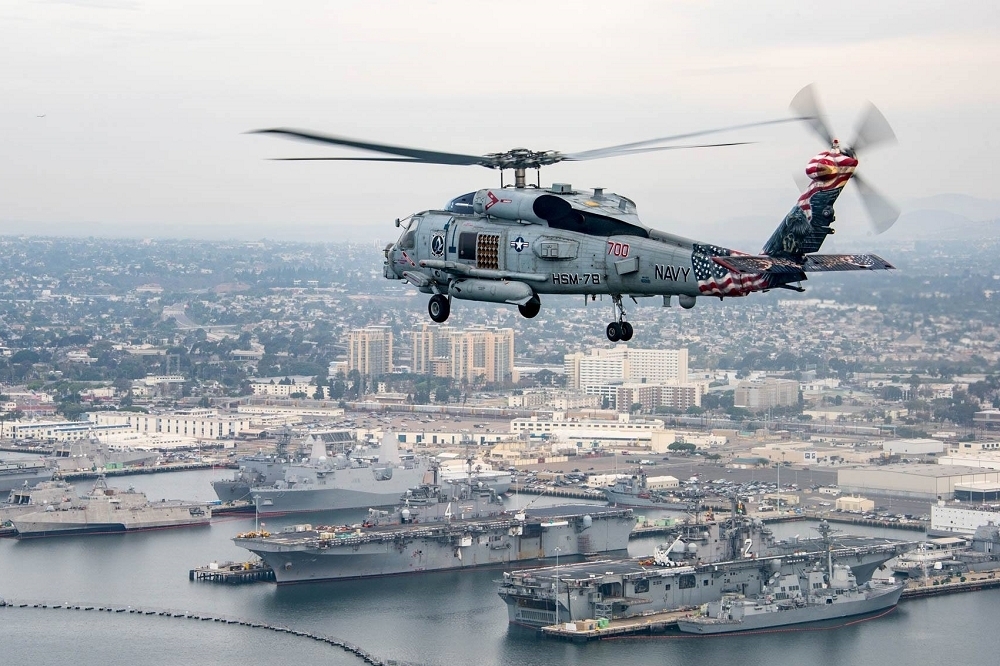 臺灣海軍在2014年建案的「神鷹3號計劃」反潛直升機採購案，是為了汰除舊有的500MD/ASW輕型反潛直升機，但是濟陽級並未有汰除規劃，非常不合理。（圖為與美海軍同級的MH-60R海鷹反潛直升機／取自Sikorsky臉書）