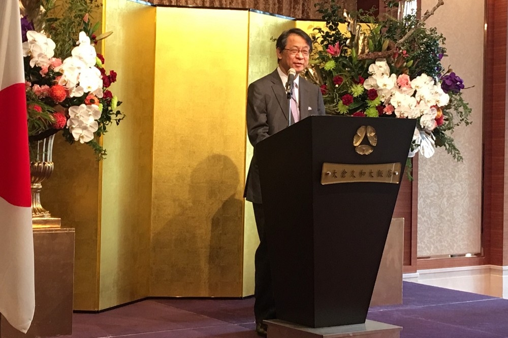 日本駐台代表泉裕泰12日主動表達對於台灣參與WHO大會的支持。（取自護理立委陳靜敏）