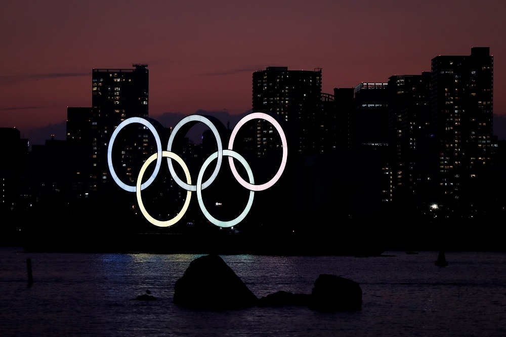 東京奧運原定於7月24日登場，現在受到武漢肺炎疫情影響，可能必須延後舉行。（湯森路透）