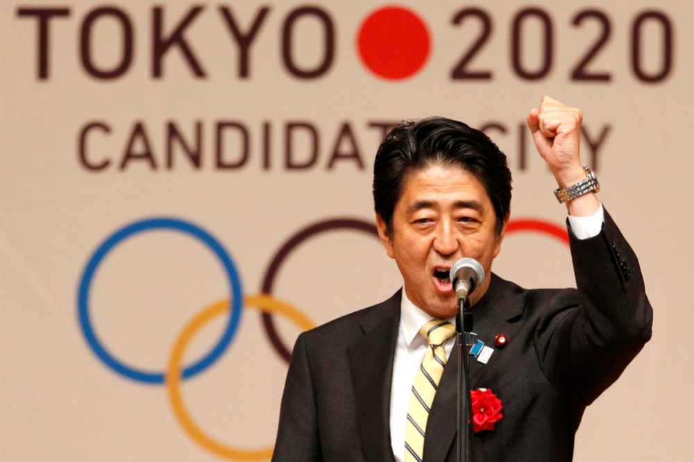 國際奧委會同意安倍晉三提議，東京奧運將延後到2021年舉行。（湯森路透）