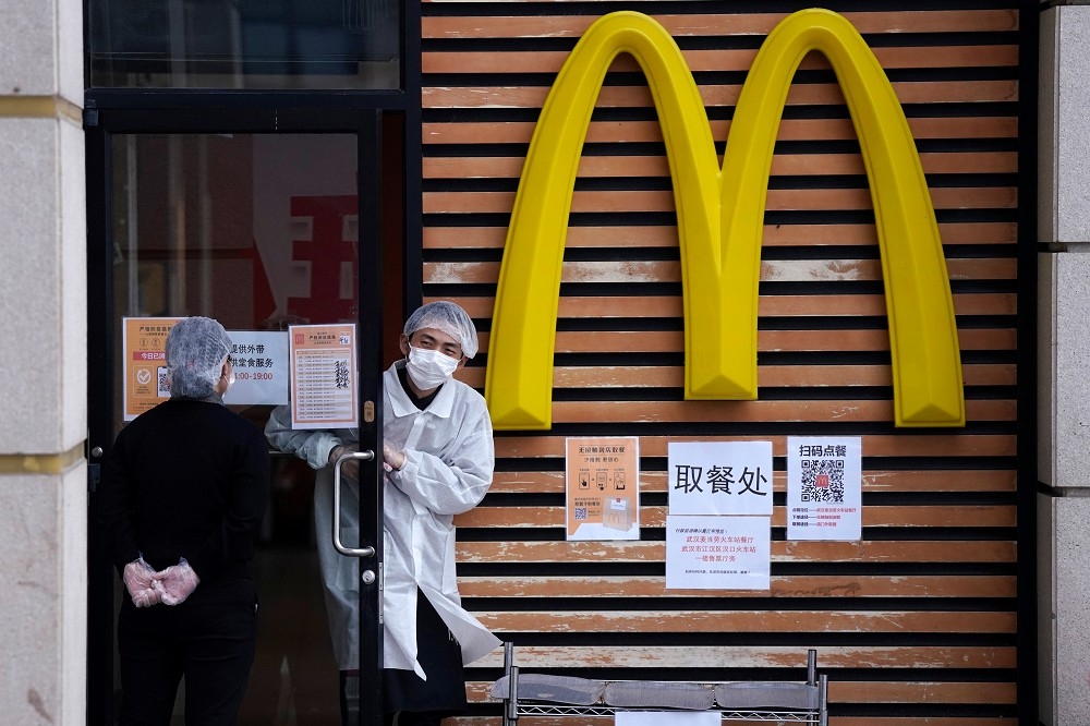中國廣州某麥當勞分店爆出不准非裔僑民進店的負面消息。圖片非該分店。（湯森路透）