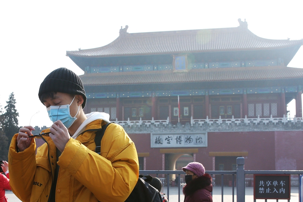 中國北京故宮5月1日起採限制人數的方式開館。（湯森路透）