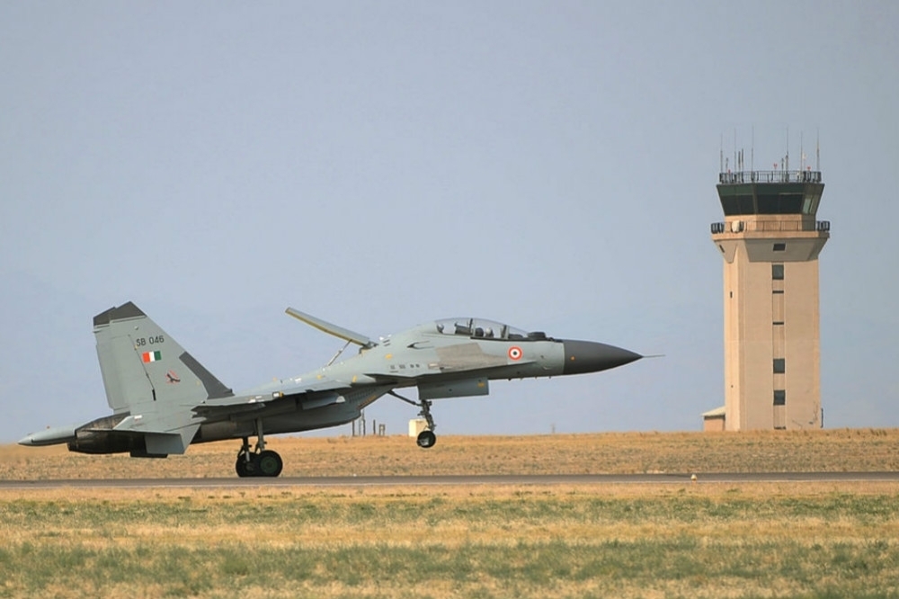 印度空軍現役蘇愷30 MKI戰機參與紅旗軍演。（圖片取自美國空軍）