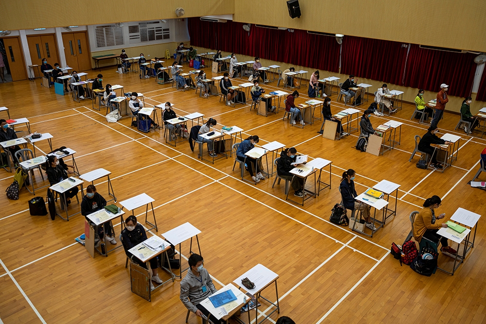 香港學測考題引發巨大爭議。（湯森路透）