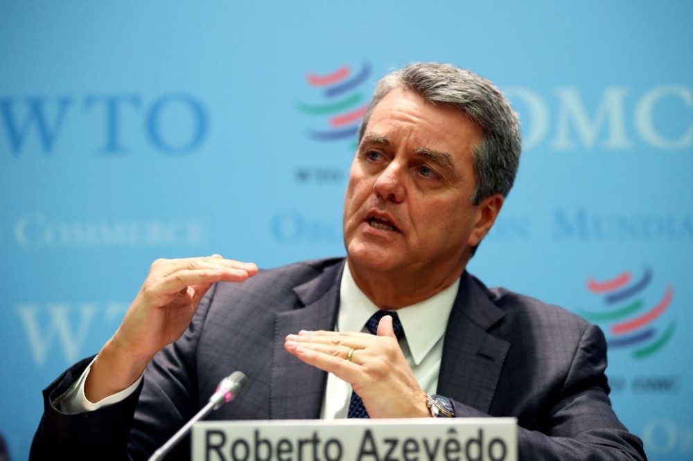 WTO現任秘書長阿杰維多14日突然宣布提前離任。（湯森路透）