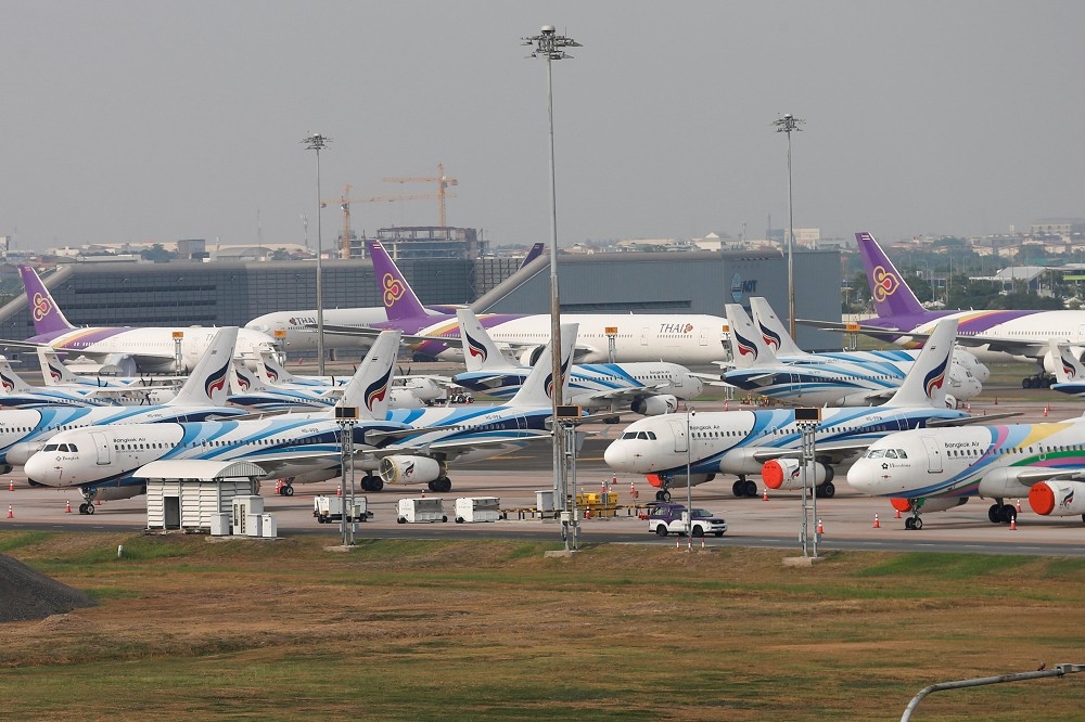 泰國航空債台高築，計畫申請破產，展開重組。（湯森路透）