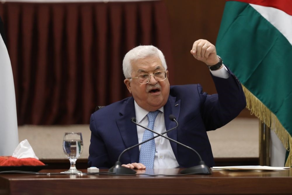 巴勒斯坦解放組織（PLO）的主席阿巴斯。（湯森路透）
