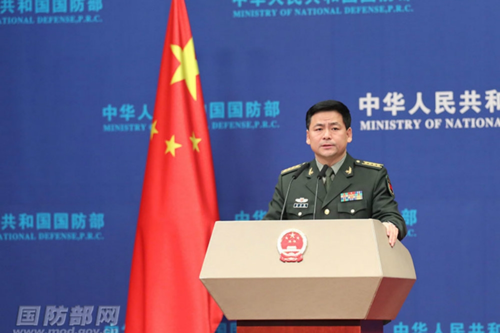 中國國防部520發布聲明，嚴正譴責華府「干涉內政」。（圖片取自中國國防部）