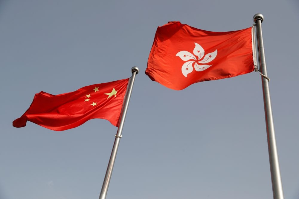 香港立法會4日通過《國歌條例草案》，定於12日公告實施。（湯森路透）