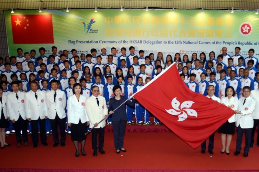 香港《國歌條例》12日正式生效。（湯森路透）