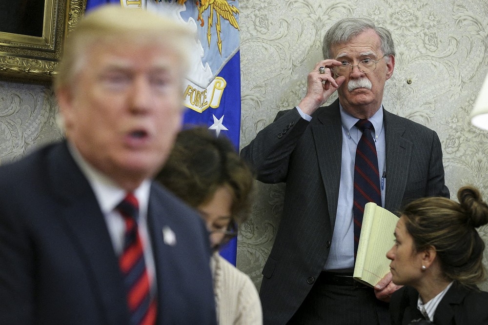波頓（John Bolton）著作「事發之室：白宮回憶錄」，揭露美國總統川普許多不為外人所知的決策過程。（湯森路透）