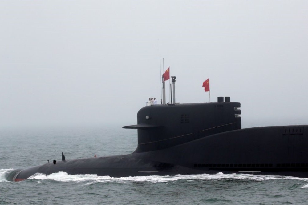 日本軍方正密切注意中國潛艇行蹤。（湯森路透）
