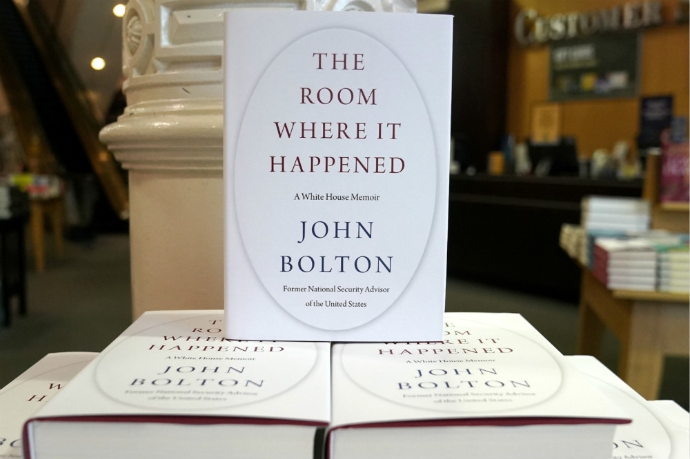 前白宮國安顧問波頓的新書正式付梓上架。（湯森路透）