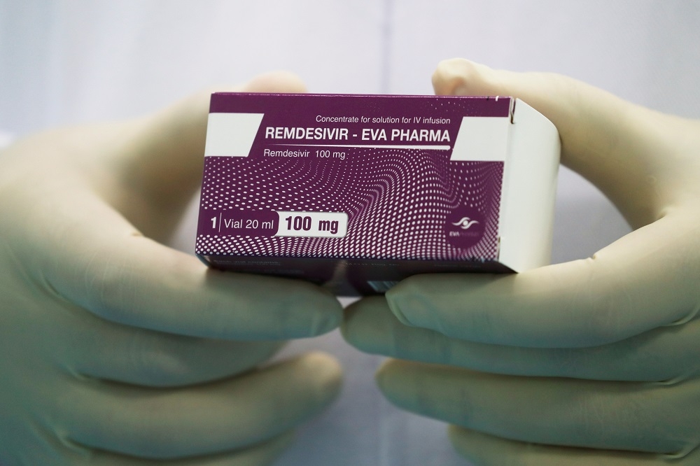 瑞德西韋是由美國藥廠吉利德科學研發的藥物，曾是一種抗伊波拉病毒的候選藥物。（湯森路透）