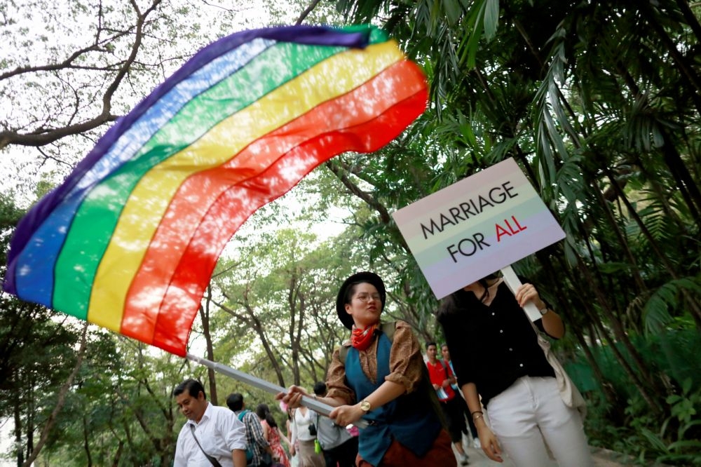 泰國可望成為繼台灣之後，亞洲第二個承認同性婚姻的國家。（湯森路透）