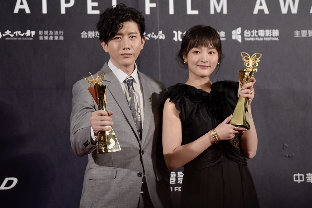 莫子儀（左）、王淨榮登2020台北電影獎最佳男主角、最佳女主角（張哲偉攝）